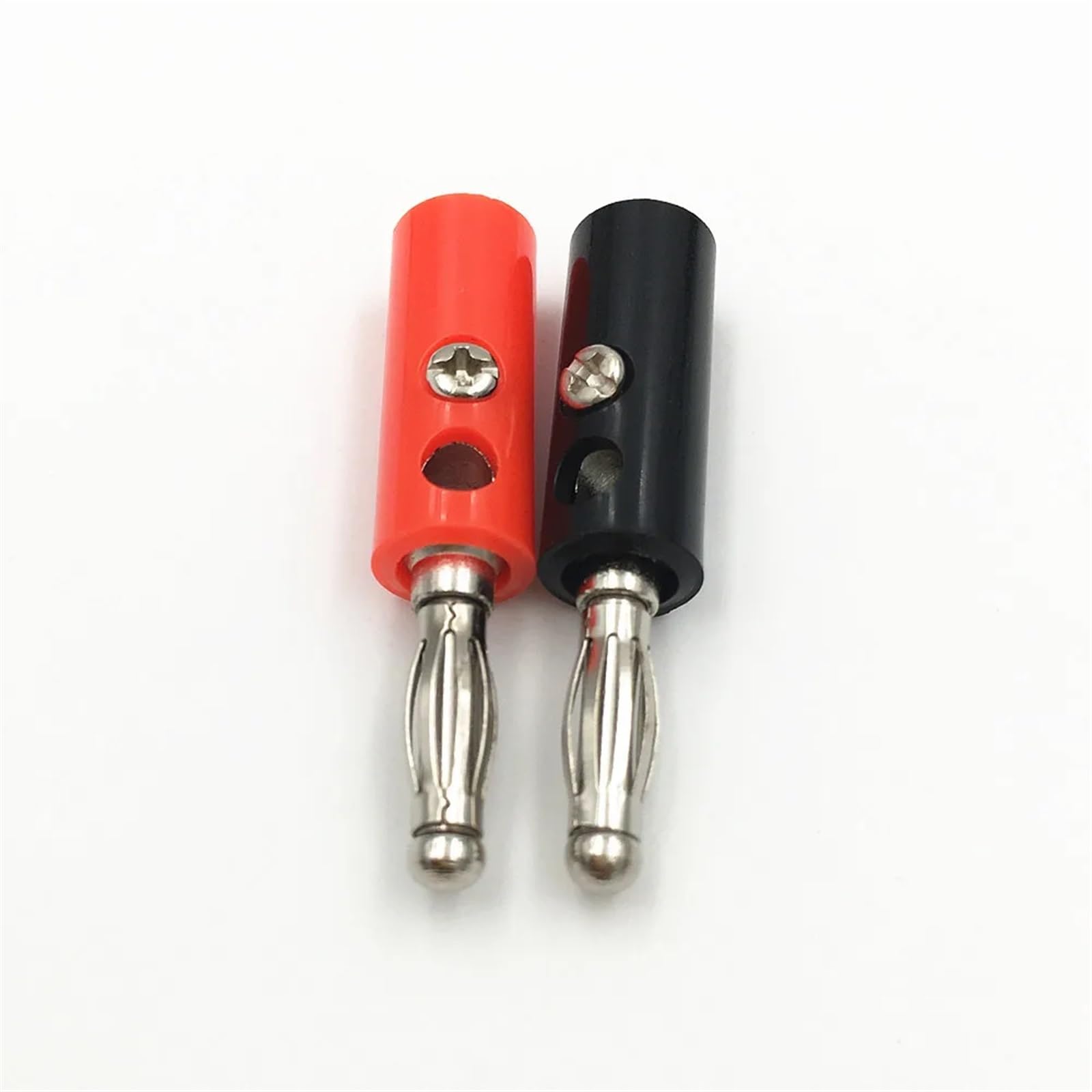 10 sztuk czarny i czerwony kabel głośnikowy kabel audio złącze wtykowe gniazdo męskie 4mm bananowe złącze kablowe (70R)