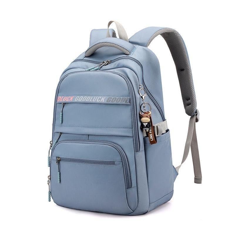 Mochila Feminina Escolar-Passeio-Trabalho Grande Impermeável(6019 azul)