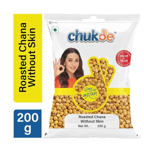 Image of Chukde Bhuna Chana, Roasted Bengal Gram without Skin, 600g, Pack of 600g x 3