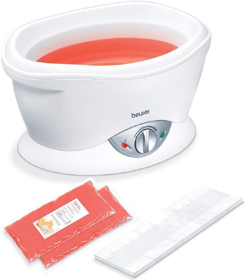 Sponsored Ad – Beurer MP 70 Paraffin Wax Bath | For supple & soft skin on your hands, feet and elbows | Promotes deeper absorption of moisture and nutrients| Includes 2 x 450g of scented paraffin wax + plastic foils