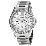 Riley Fossil Fósiles Riley Multifunción Plata Dial Damas Reloj ES3202