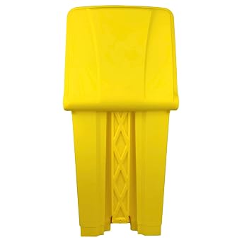 45L Clinical Waste Bin Yellow | Medical Waste Pedal Bin | Hands-Free Healthcare Waste Container | Polypropylene Step-On Bin for Hospitals, Clinics, Dental Practices, Care Homes & Laboratories