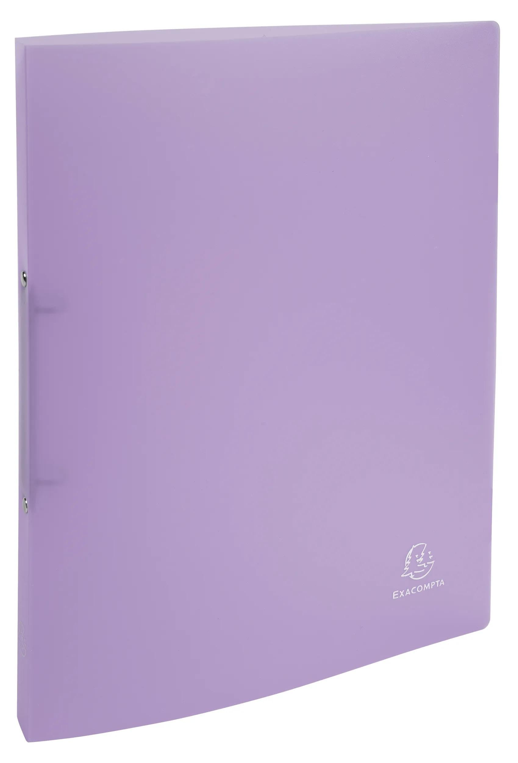 Exacompta - Rif. 54170E - Cartone da 20 raccoglitori cromalina, 2 anelli rotondi diametro 15 mm, dorso 20 mm, dimensioni esterne: 32 x 25 cm, formato A4, assortiti