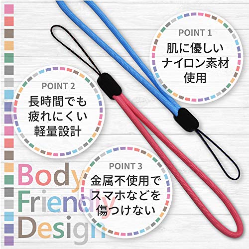 Shizukawill-Shizukawill-Short-Strap-Simple-Round-Strap-Smartphone-Mobile-Phone-Strap-Stylish-Fall-Prevention-Compact-Colorful