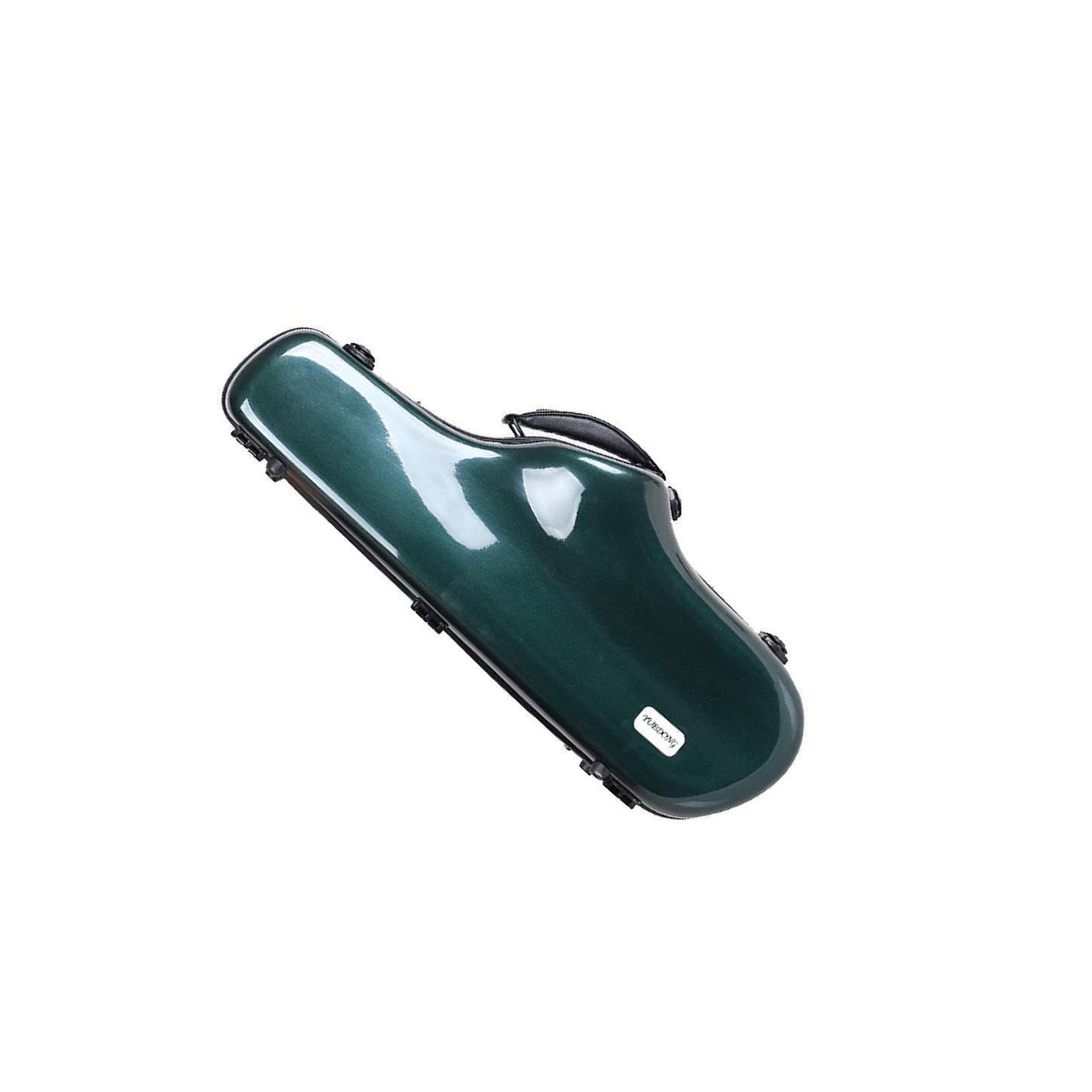 WUUISDNX Custodia resistente per sassofono con tracolla per musicisti che proteggono i sassofoni contralto durante i viaggi. Borsa portatile per sassofono , verde , 62x24x14cm