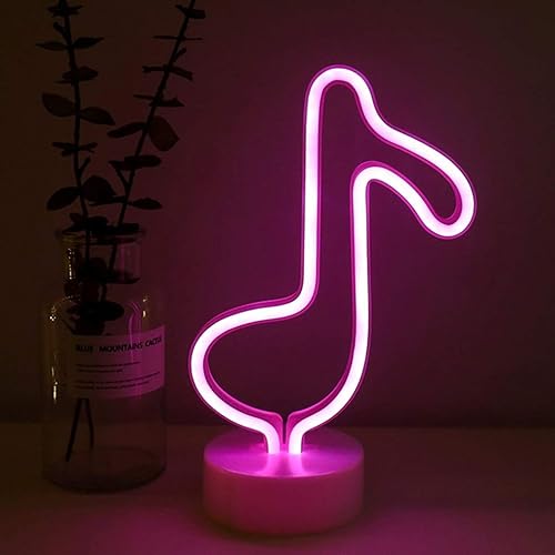 Paneles de luz led inteligentes Neon Sign CactusNotasRelámpagoAmorLunaCocoPiña Lámpara de modelado con Base Desmontable Batería o USB Alimentado