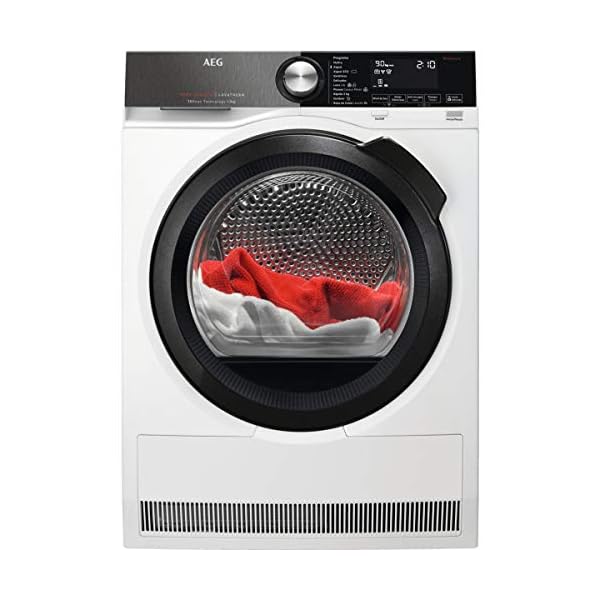 AEG-T9DEB979-Secadora-con-Bomba-de-Calor-Libre-Instalacion-9-Kg-Serie-9000-Premium-Motor-Inverter-8-Ciclos-de-Secado-Luz-Interior-Programa-Rapido-Panel-LCD-WiFi-Puerta-XL-Negra-Blanca-A