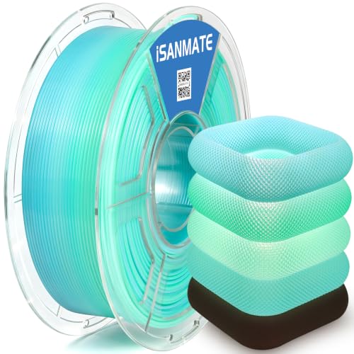 iSANMATE High-Speed PETG Translucent Filament 1.75 mm, PETG Transparent Gradient Filament, Dimensional Accuracy ±0.02 mm