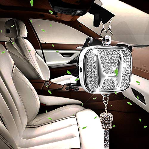 VILLSION Car Logo Perfume Air Freshener Diffuser Fragrance Rearview Mirror Perfume Pendant