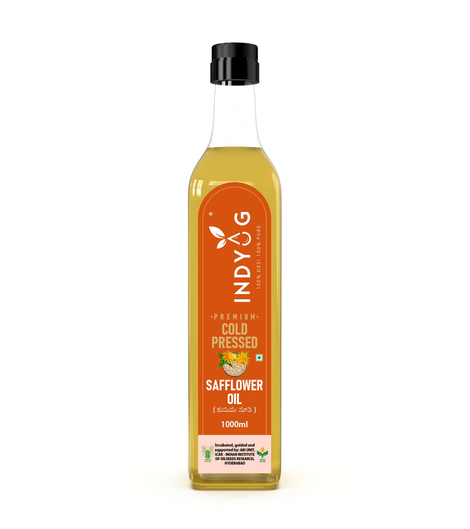 INDYUG Cold Pressed Natural Safflower Oil | Pure | Rich in protein | Chemical Free| Preservative Free(1Litre) (B0CWDFKWPF) Amazon Price History, Amazon Price Tracker