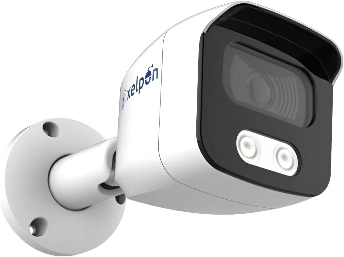 Câmera Ip Poe Segurança Cftv 2mp Full Hd Ip67 Áudio Noturna