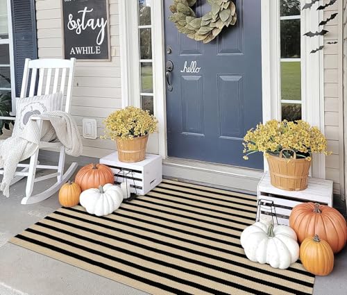 OJIA 3'x5' Striped Porch Rug