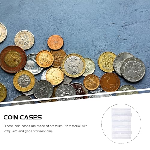 Set de cajas transparentes para monedas SUPVOX con organizador miniatura 3