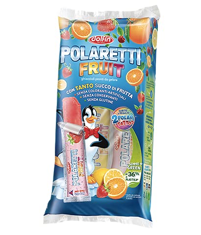 Polaretti - Ghiaccioli pronti da gelare in vari gusti assortiti con sorpresa - 6 cfz. da 10 pz. (Fruit)