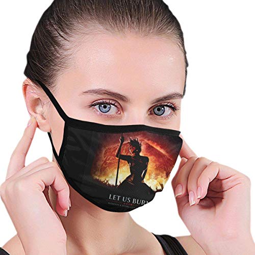Preisvergleich Produktbild Mit Temp-Tation Lass Uns Brennen Waschbar Wiederverwendbare Gesichtsschal,Outdoor Gesichtsdekoration Für Männer Frauen,Unisex Verstellbarer Mundschutz,Staubschutz Gesichtsschutz
