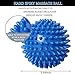 Massage Ball, Roller Spiky Massage Lacrosse Balls for Foot Muscles Plantar Fasciitis Back Shoulder Pain Relief, Trigger Point Yoga Deep Tissue Therapy (Peanut &Spiky Soft/Hard Balls, 3 Pieces)