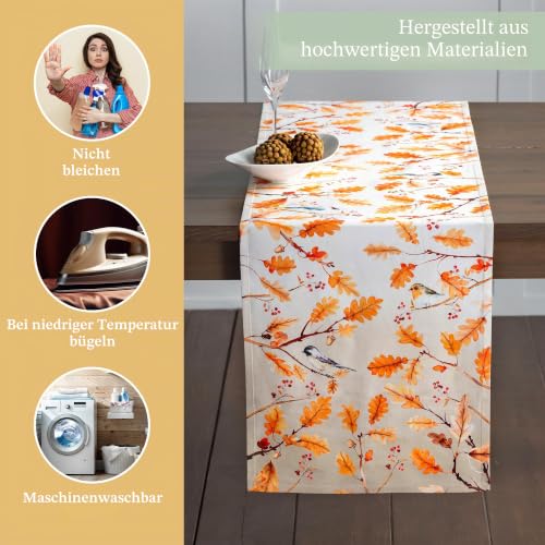Maison d'Hermine Tischläufer 100 % Baumwolle Einlagig (50 cm x 150 cm) – Ansicht 3
