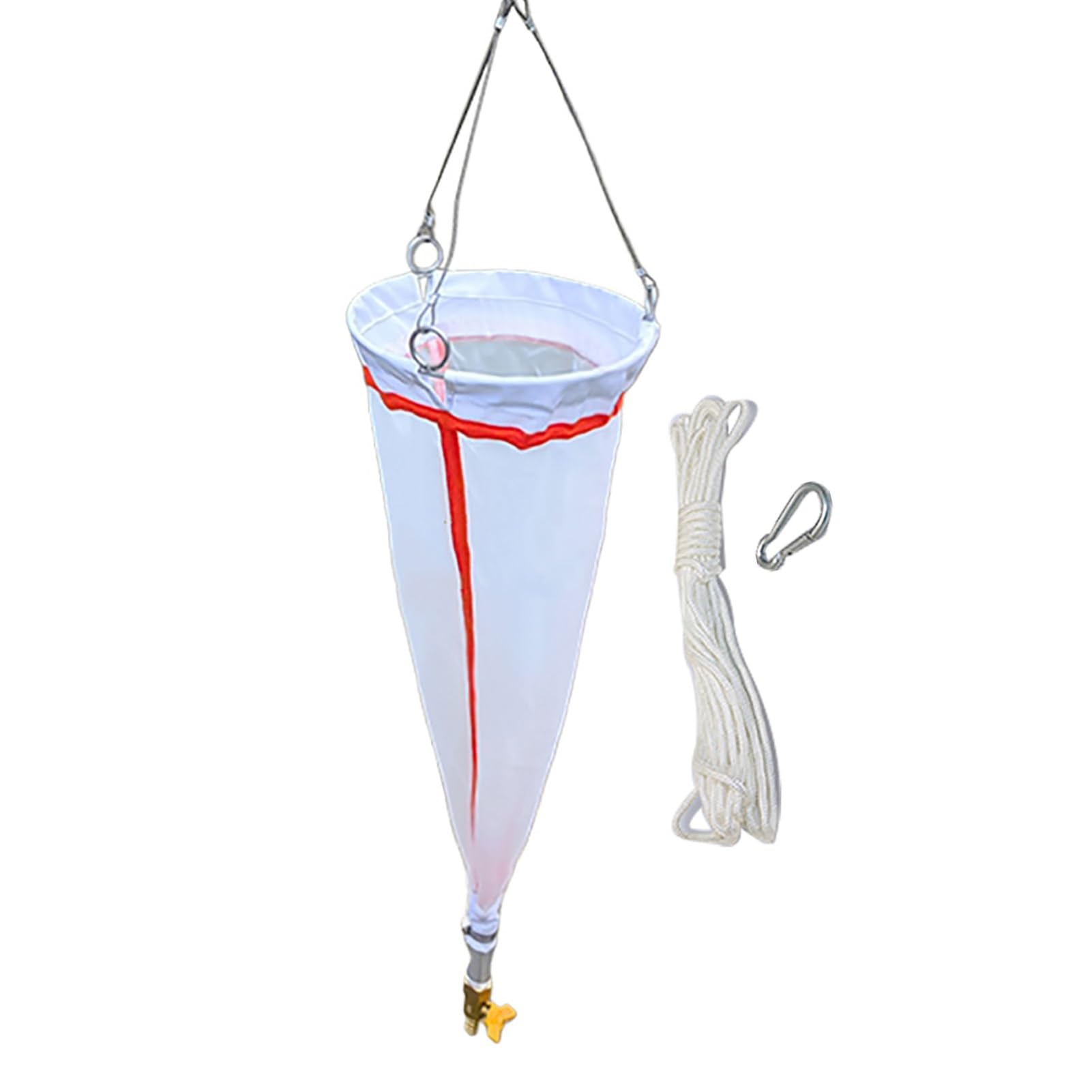Retino per Plancton Retino Portatile per Plancton per Lago Fiume, 125 Maglie 200 Maglie Campionatore per Campionamento di Plancton con Corda, Retino per Raccolta di Fitoplancton e Zooplancton(200 mesh