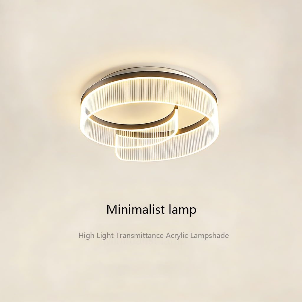 LED-Deckenleuchte Dreifarbig Dimmbar Kreisförmig Aufputz Acrylabdeckung Schlafzimmer Wohnzimmer Küche Flur