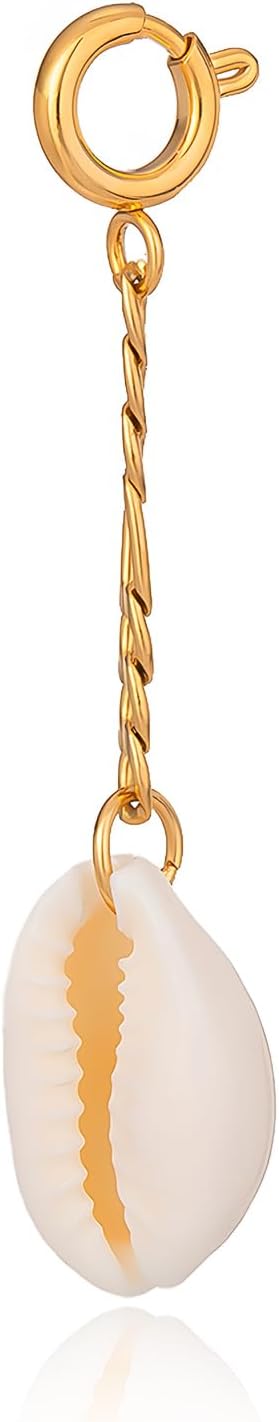 FAMARINE Shell Keychain for Bag Chain Keychain Clasp Clip on Charms Accessories Beach