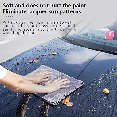 Image of Microfiber Cloth for Car Cleaning and Detailing, Double Sided, Microfiber Towel for Car & Bike, Soft Car Wash Cloth for Fast Cleaning (Pack of 4, 30 x 30 cm)