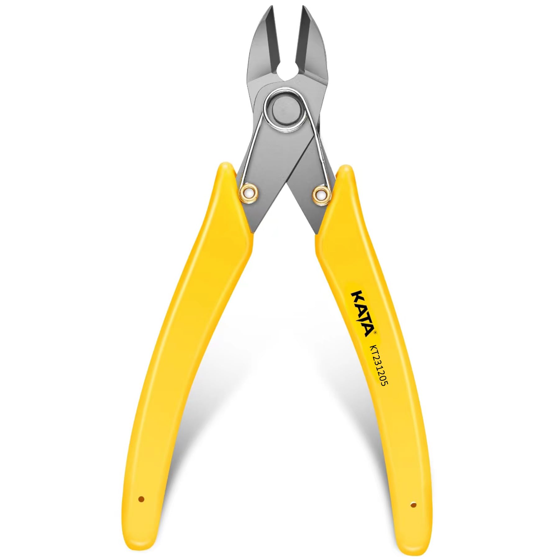 KATA 6 Inch Stainless Steel Wire Cutter, Heavy Duty Side Cutter, Flush Cutters, Micro Cutter Sprue Cutting Pliers for Cutting Electronics, Jewelry