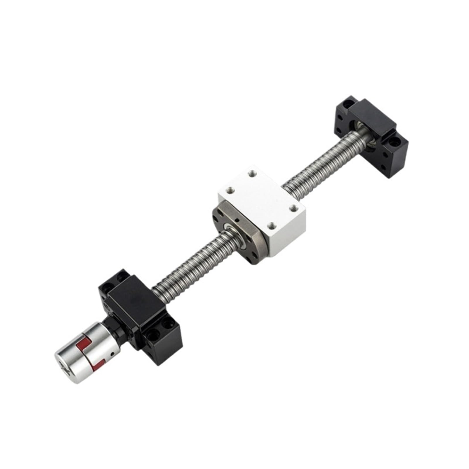 Vis à billes anti-retour Vis à billes gauche SFU1605 avec extrémité usinée BKBF12 + écrou RM1605 + boîtier d'écrou DSG16H + accouplement(400mm)