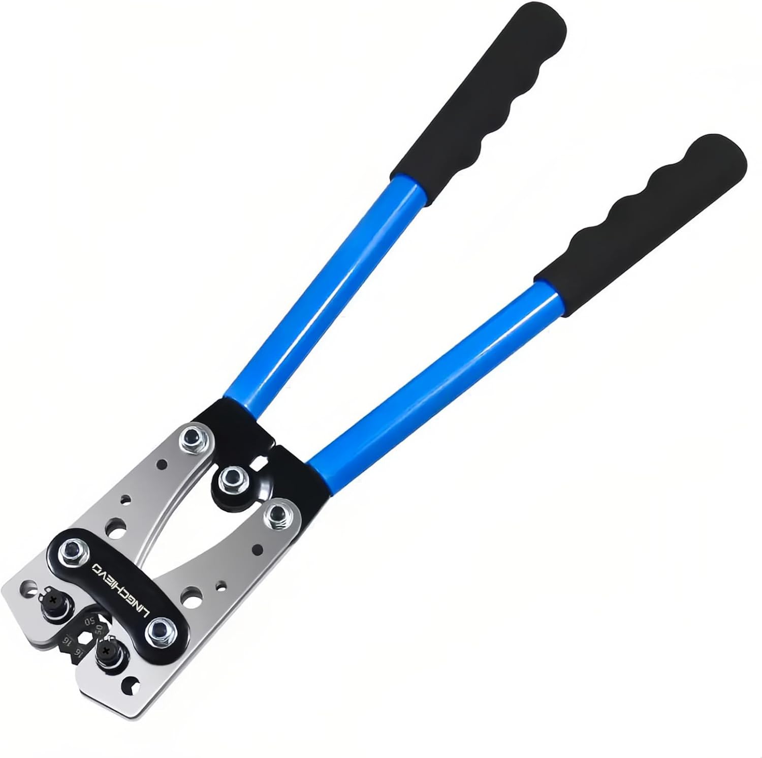Battery Cable Lug Wire Crimper Tool for AWG 10,8,6,4,2,1/0 Gauge Copper Wire Lugs/Battery Cable Ends/Ring Terminal Connectors,Heavy Duty Electrical Crimping Tool