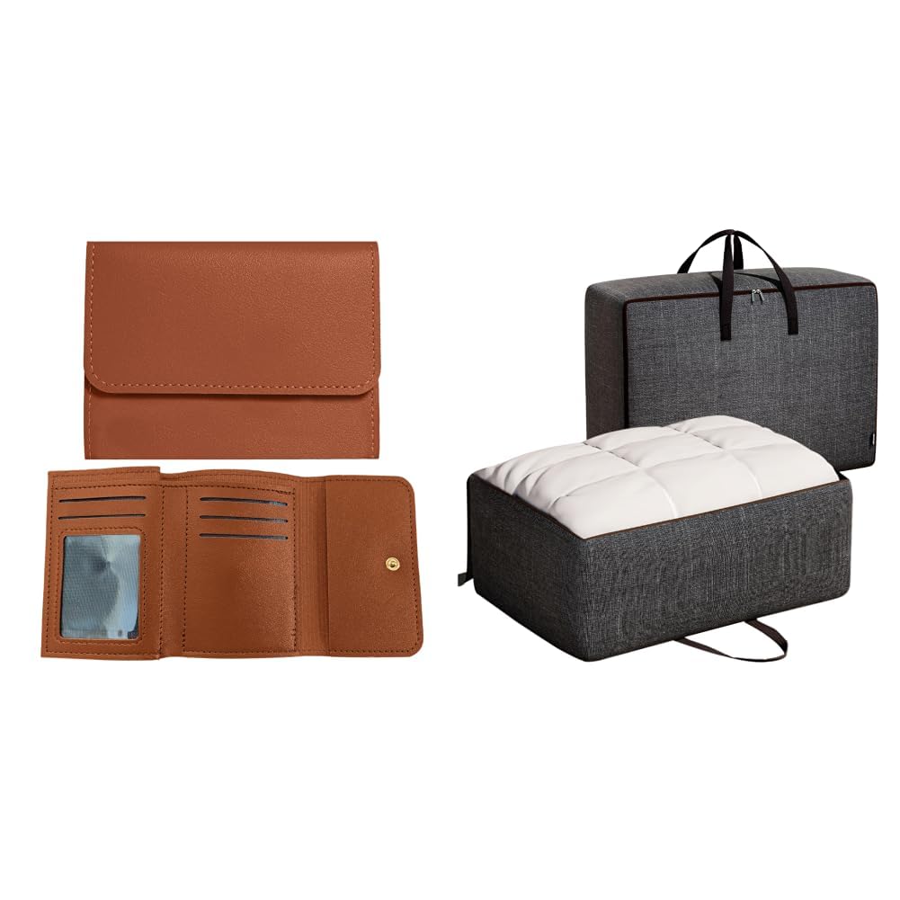 Women's Wallet -Stylish and Compact Purse Clutch Wallet for Women, Stylish Card Coin + Storage Bag for Clothes, Cloth Organiser for Storage, Under Bed Storage Bag, Wardrobe Bags for-image-32