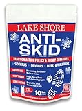 Qik Joe Lake Shore Eco-Friendly Traction Grit; 100% Natural, No Salt, Non-Toxic Ice Melt Alternative for Driveways, Sidewalks & Walkways; Safe for Pets, Plants & Surfaces, 10 Lbs.