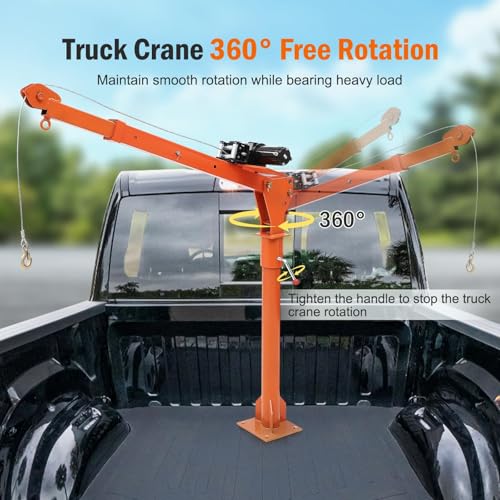 Grúa eléctrica para camioneta 1100 lb con cabrestante 3500 lb 12V miniatura 5