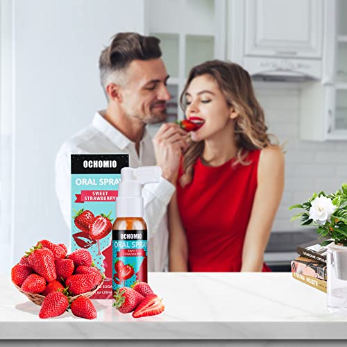Image of Deep Throat Spray Strawberry Flavored for deep Throating Women Men, Relaxes Gag Reflex-1 oz