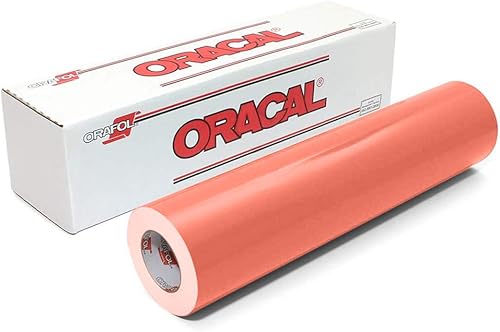 Oracal 651 - Vinilo permanente brillante de 1001 x 59ft color coral número de modelo 651-12006-341-coral