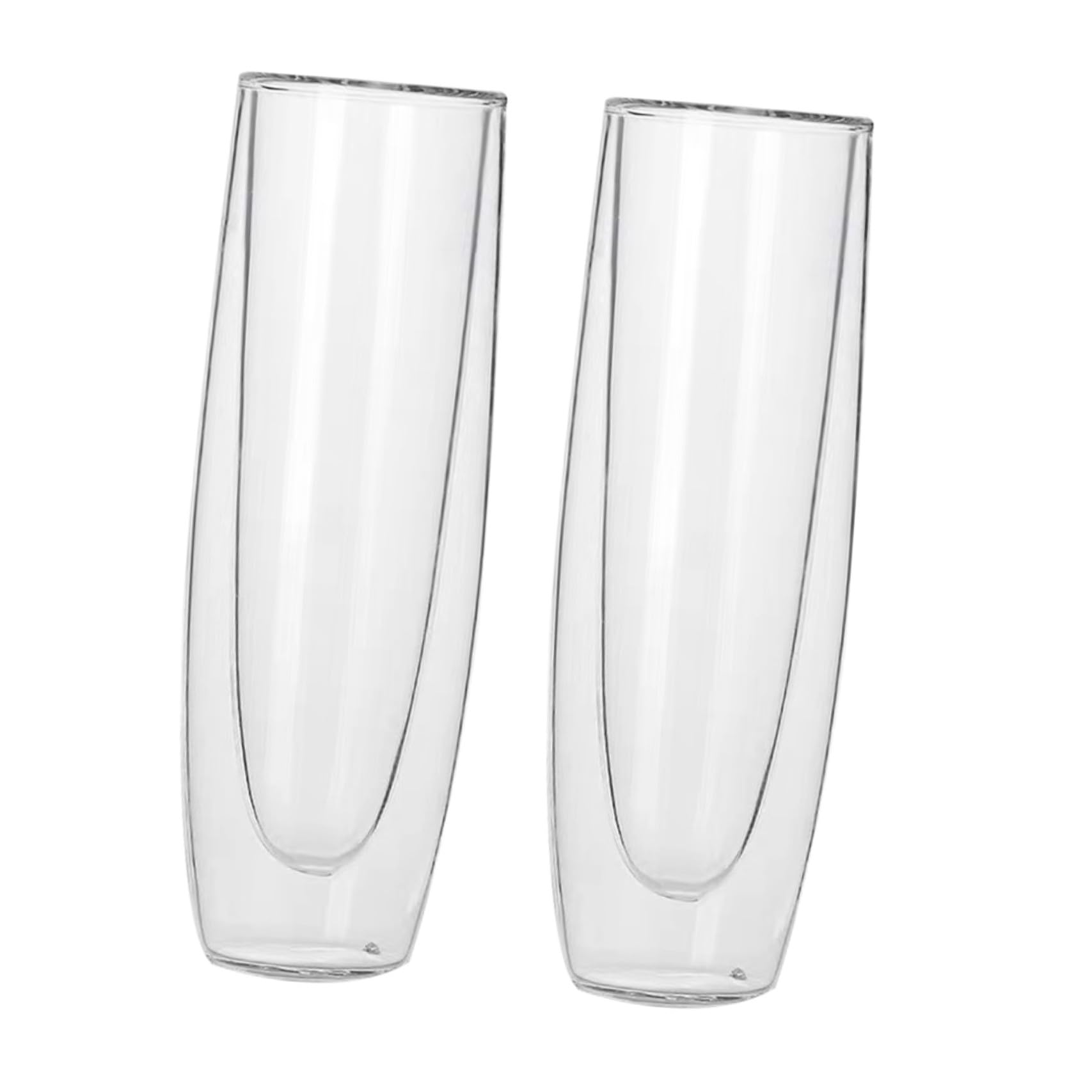 Verres à vin double couche Mikinona lot de 2 grand verre à cocktail et réception