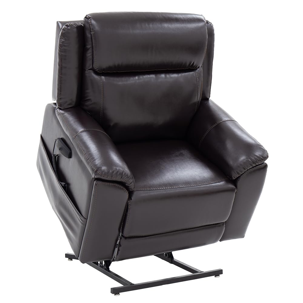LIVING WELL STORES Pride Sitting Pretty Evolution Collection Heavy Duty 3-Position Power Lift Recliner, (LC-435XL) 500 lbs. Weight Capacity (Sta-Kleen Chestnut, Curbside Delivery)