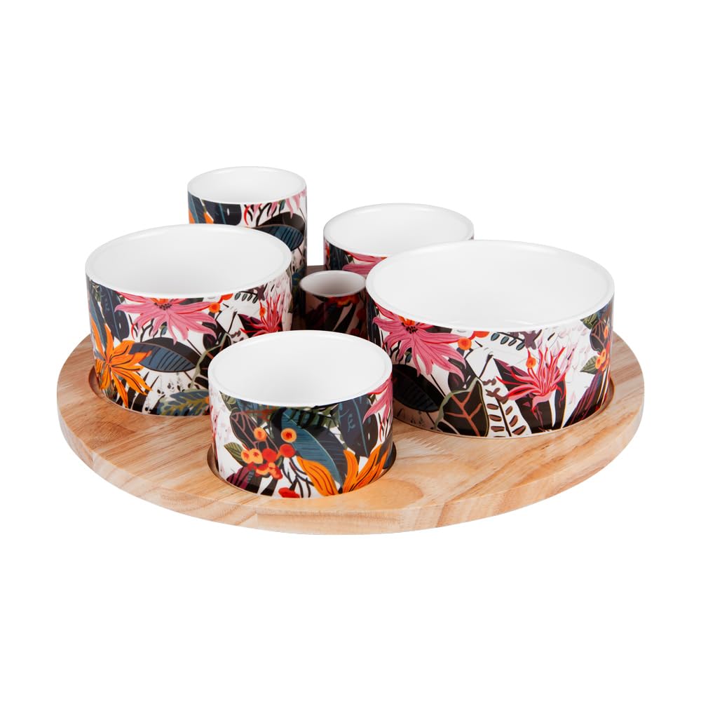 Table Passion - Servicio de aperitivo de 6 piezas Taiana 31 cm