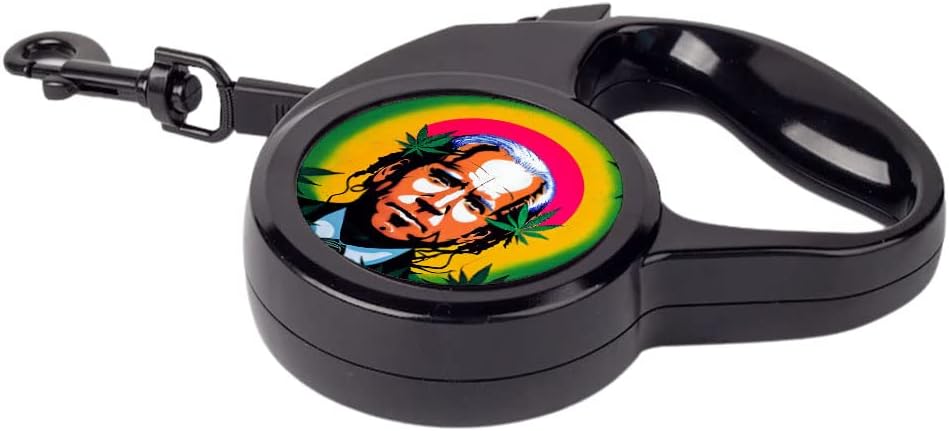 Joe Biden Retractable Pet Leash - Cannabis Leash - Graphic Dog Leash - 197 inches