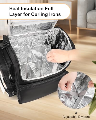 Relavel Heat-Insulated Hair Stylist Backpack