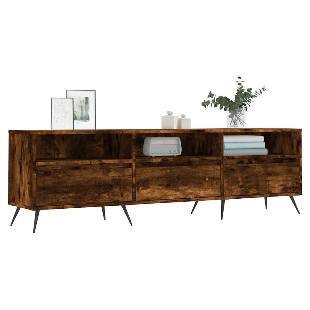 Mobile per TV, 150 x 30 x 44,5 cm, in legno di rovere affumicato