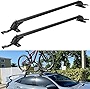 Car Roof Rack Cross Bar with Anti-Theft Lock Adjustable Window Frame for Bike Kayak Cargo Luggage, Distance Between The Rain Gutters is 42.91in to 44.88in(2PCS)