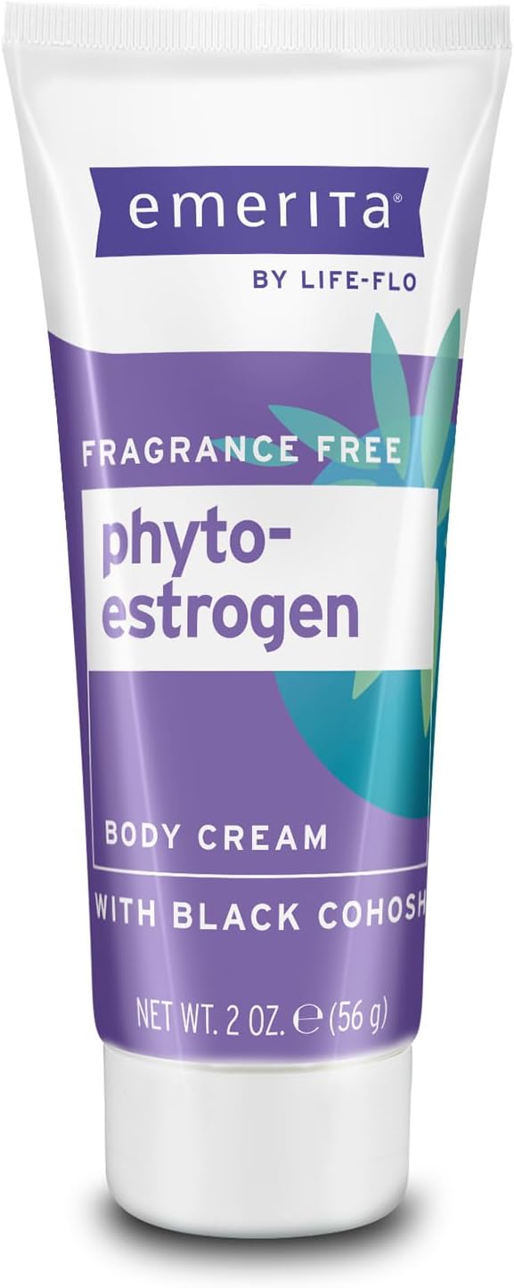 Emerita Phytoestrogen Body Cream with Black Cohosh, 2-Ounce Tube
