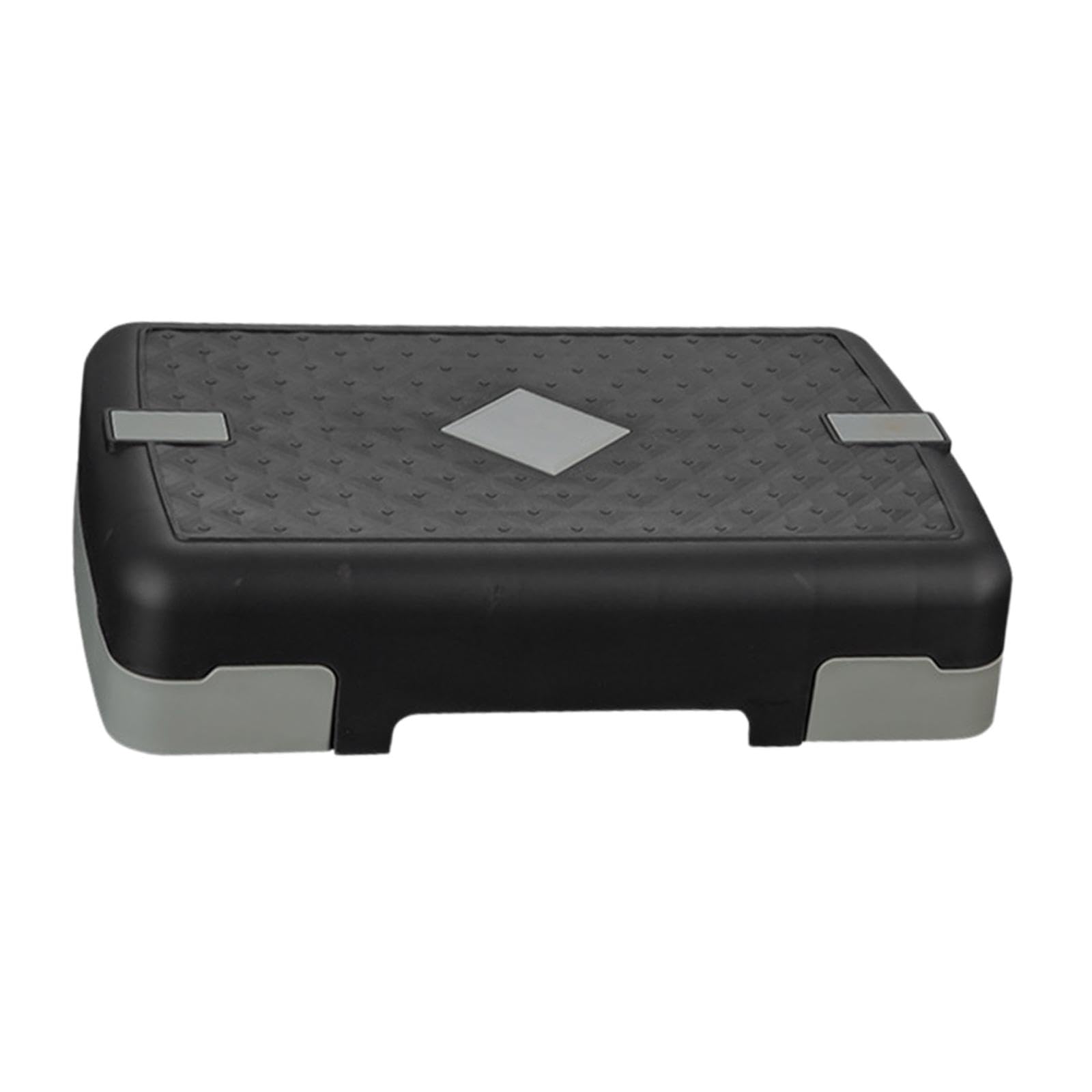 LOOM TREE® Fitness Adjustable Workout Aerobic Stepper Anti Slip Texture Fitness Stepper Black Gray | 1 Workout Aerobic Stepper | Material ~ Abs | Color ~ Black-image-1