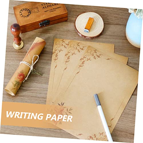 STOBOK 40 Folhas papel kraft papel de carta material de escritório escolar imprimir papel decoração