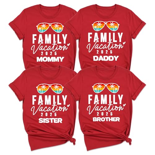 2025 Custom Family Vacation Trip Shirt, Family Matching Shirt, Family Travel Summer Shirt