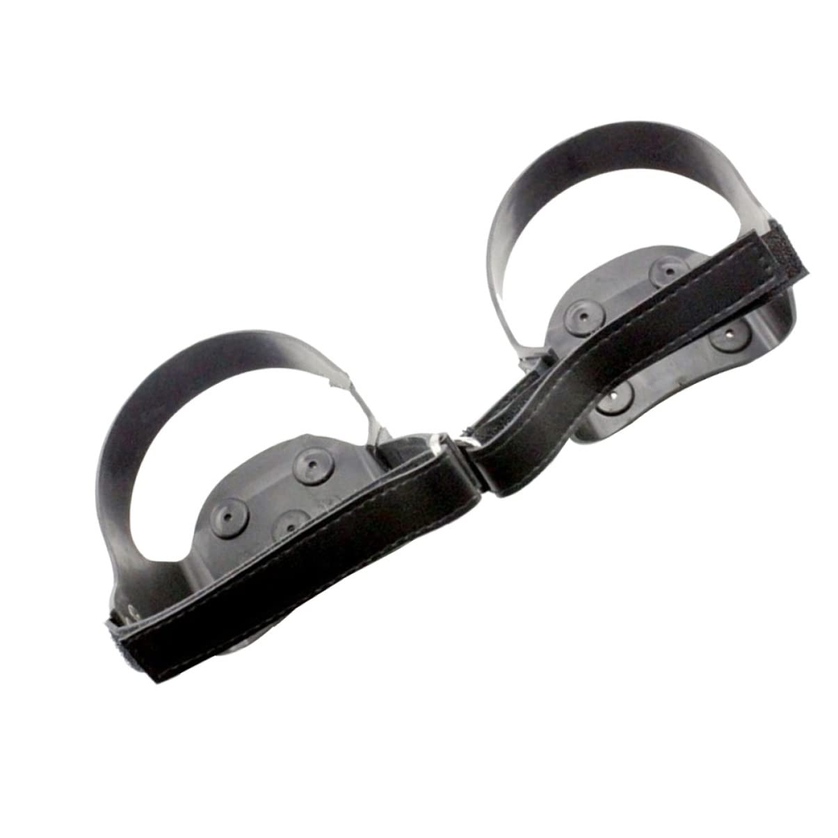 VORCOOL 2 Paia di Punte di Tacchetti Tacchetti Neri sulle Coperture a Piedi Soprascarpe Escursionismo Invernale Neve Anti E Riflettenti Jogging Alpinismo Scarpe Antiscivolo