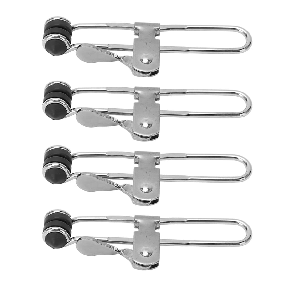 Hsthe Sea 4 Pcs Suspended Ceiling Tile Grip Clamps,Lever Action Grid Clamps,Multifunctional Stainless Steel Tile Mounting Clips,Ceiling Installation Tile Holding Devices