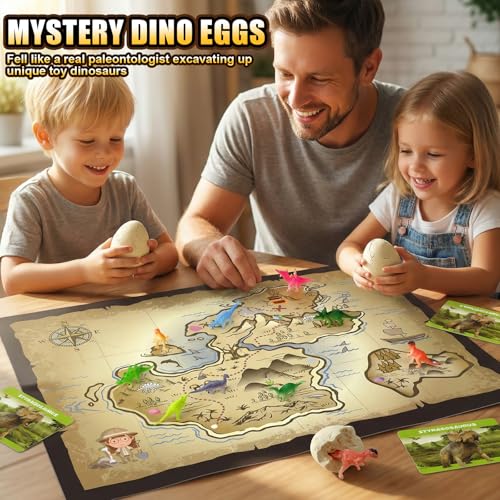 Image of Dinosaur Eggs Toys Dig Kit, 12 Dino Eggs, Dinosaur Toy for Kids, Science STEM Dinosaur Eggs for Birthday and Easter Gift, Easter Basket Stuffers, for Boys Girls Age 3+