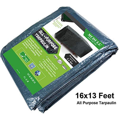 Buy McDull Waterproof Tarps Cover Blue 16 x 13 Feet, Heavy Duty Tent