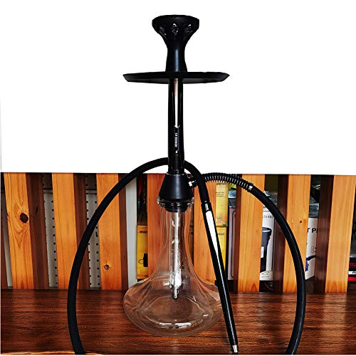 HIMAPETTR Premium Shisha Set Komplett, 60cm Hookah, Edelstahl Glas, Transparent, Komplettes Shisha-kit, Premium, Leicht… – Bild 4