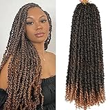 Pre twisted passion twist hair 24 inch long ombre bohemian Crochet Braids Senegalese Bomb Twist Hair...
